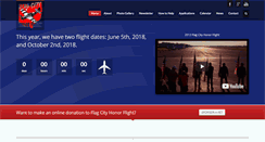 Desktop Screenshot of flagcityhonorflight.org