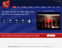 Tablet Screenshot of flagcityhonorflight.org